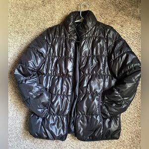 Black puffer jacket
